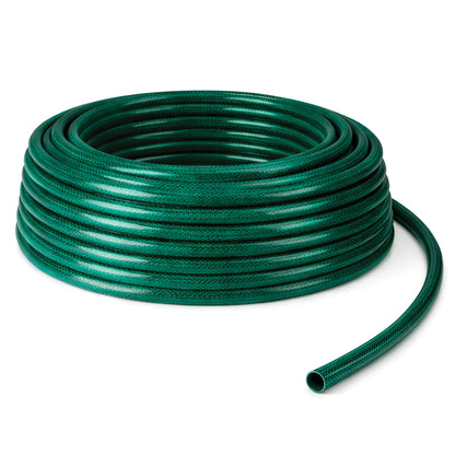 30M Reinforced Garden Hosepipe Kit with Spray Nozzle & Connectors – 13mm Flexible Water Hose