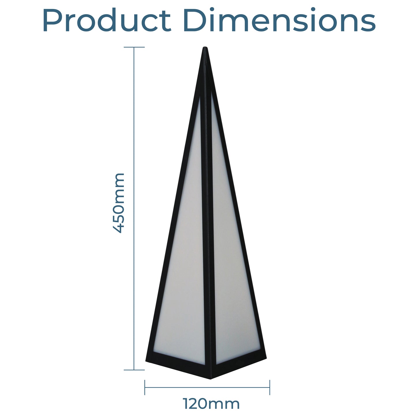 Luxform Lighting Battery Powered Pyramid Lamp