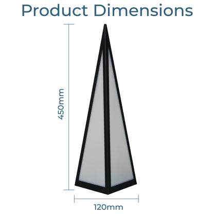 Luxform Lighting Battery Powered Pyramid Lamp