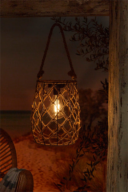 Luxform Sardegna Solar Rope Lantern – 15 Lumen Outdoor Table & Hanging Light