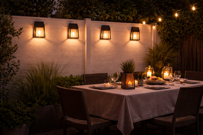 Luxform Vigo Solar Wall Light – Warm White Filament LED Outdoor Door & Fence Light