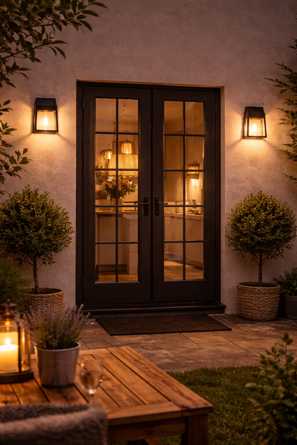 Luxform Vigo Solar Wall Light – Warm White Filament LED Outdoor Door & Fence Light
