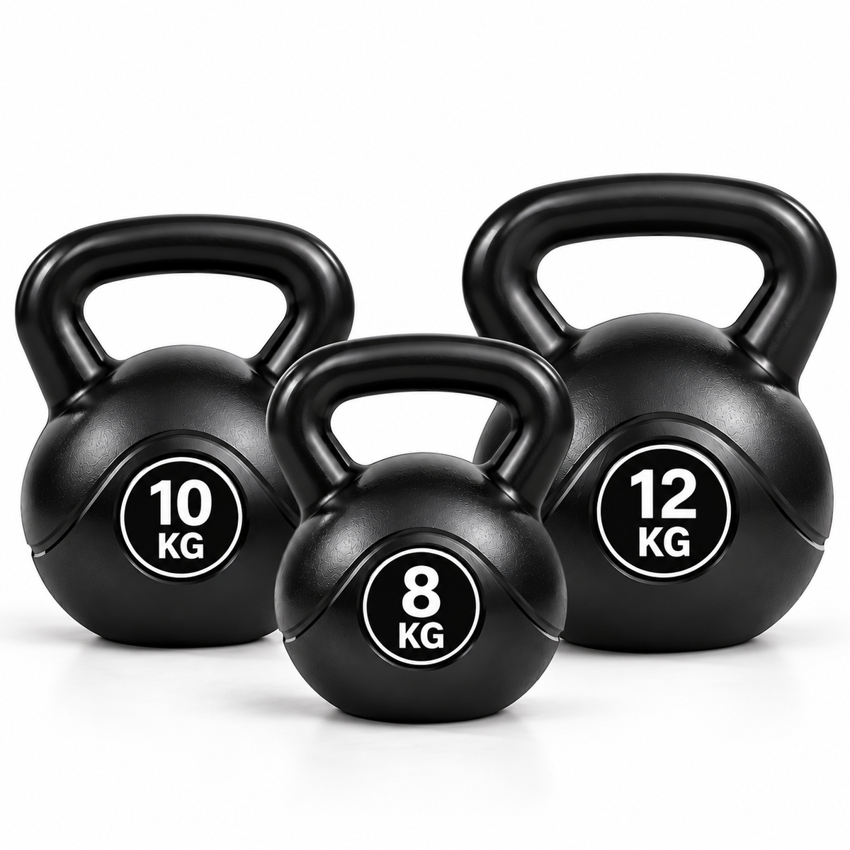 Bestfor Kettlebell Weight Set – 8kg, 10kg & 12kg | 3-Piece Home Gym Bundle