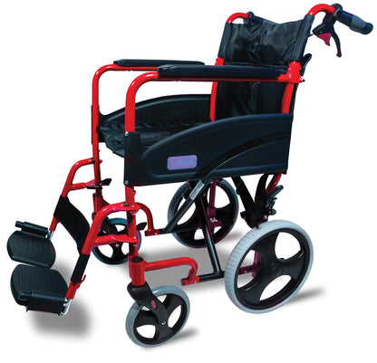 Aidapt Lightweight Folding Aluminium Transit Travel Wheelchair
