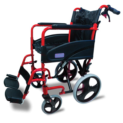 Aidapt Lightweight Folding Aluminium Transit Travel Wheelchair
