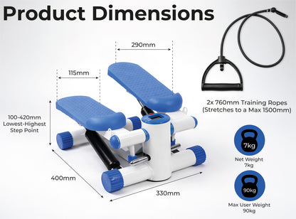 Mini-Stepper with LED Display and Training Ropes