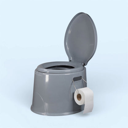 Aidapt Portable Camping Toilet Kit with 5L Waste Pail & 50 Biodegradable Commode Liners