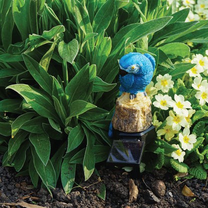 LED Solar Powered Blue Parrot Garden Stake Light