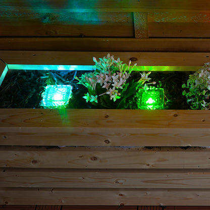 Solar Powered Glass Effect Brick Light - Pack of 4