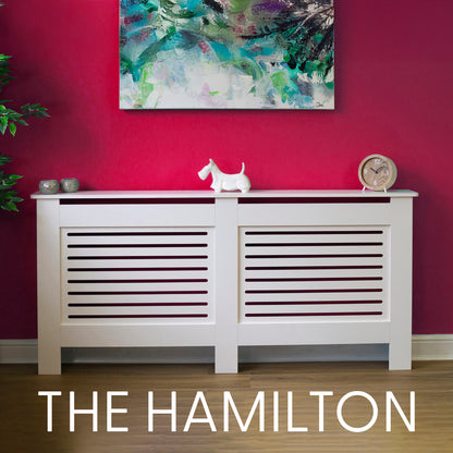 MDF Radiator Cover Horizontal Vents, X.Large - White