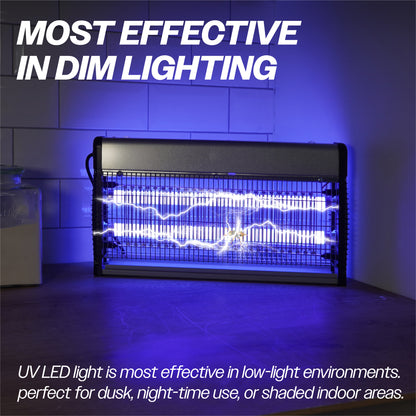 Prem-I-air Electronic Fly Insect Killer with 2 x 7W T8 LED Tubes and Hanging Chain for Areas Up To 100m2