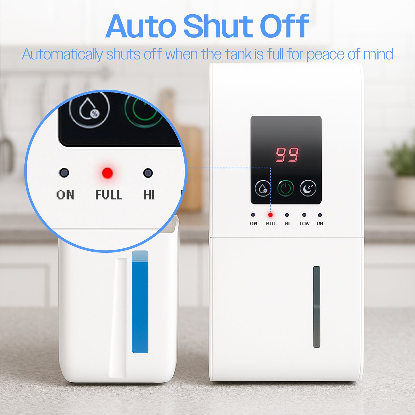 Prem-i-air 2L Peltier Dehumidifier – Compact Wall-Mount or Freestanding Dehumidifier for Home