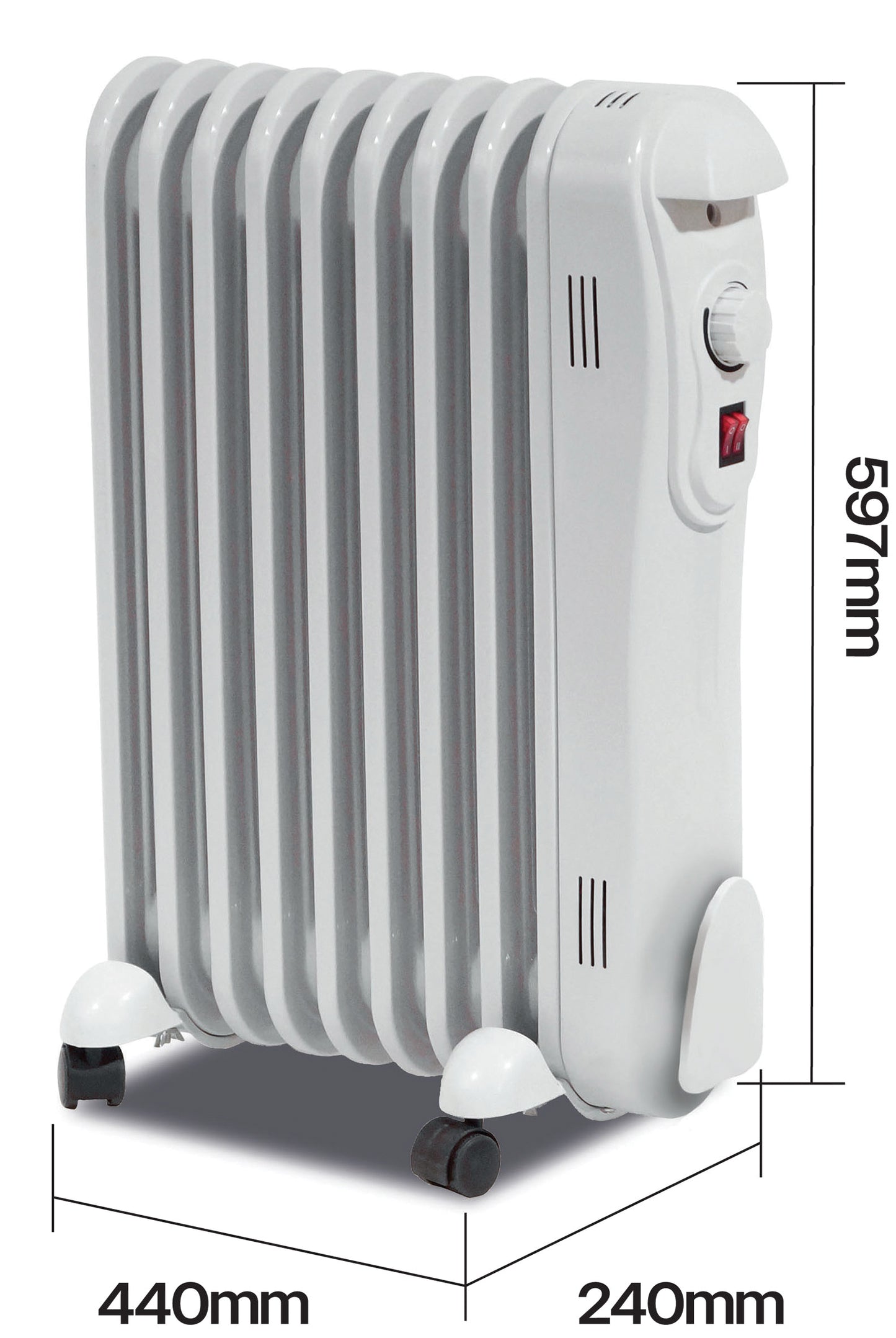 Prem-I-Air 9 Fin 2kW Oil Filled Radiator