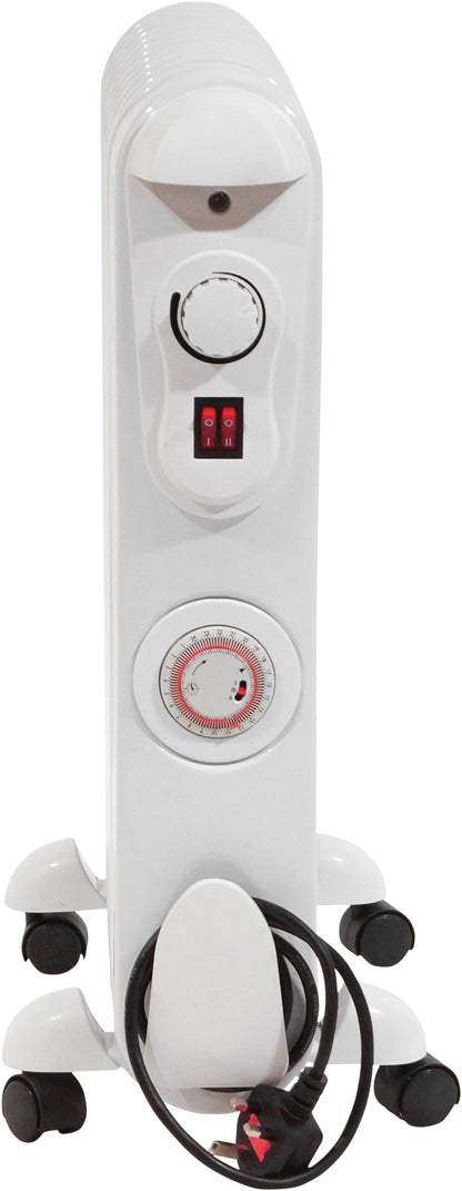 Prem-I-Air 11 Fin 2.5 kW Oil Filled Radiator with 24 Hour Timer