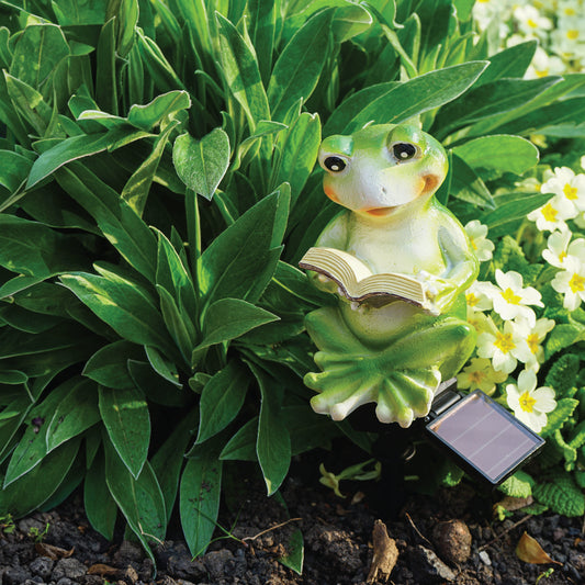 LED Solar Powered Frog Garden Stake Light