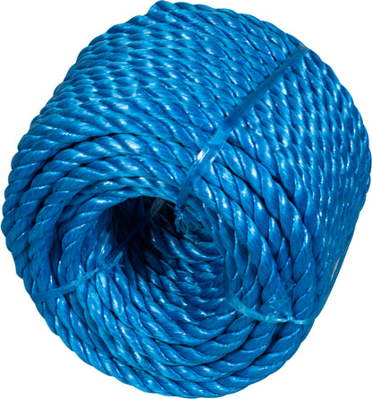 3 Strand 10mm Nylon Rope Blue 30m