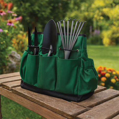 St Helens Home and Garden Multi-Purpose Deep Tool Storage Organiser Bag With Carry Handles and Side Pockets