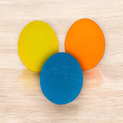 Hand Exercise Stress Relief Balls Oval Shape (Pack of 3)