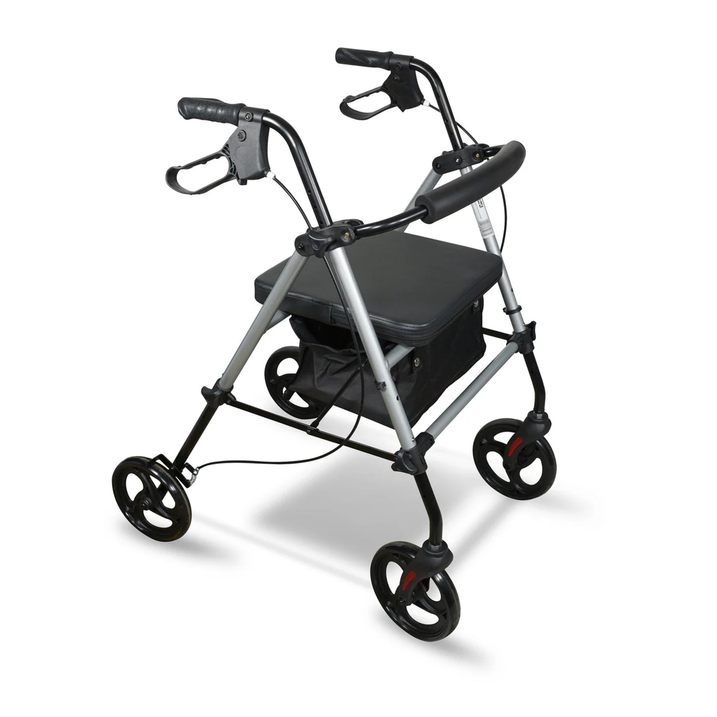 Lightweight & Durable 4-Wheel Rollator Walker (Silver)