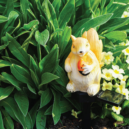 LED Solar Powered Squirrel Garden Stake Light