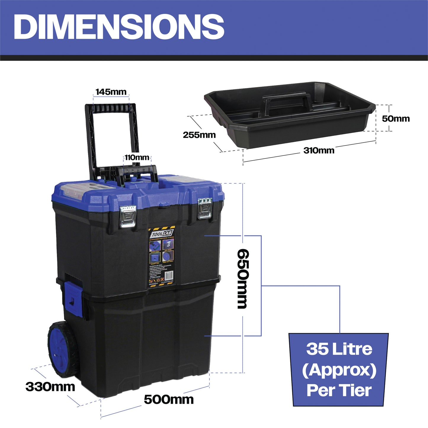 Tool Lab Mobile (Double-Decker) Tool Box