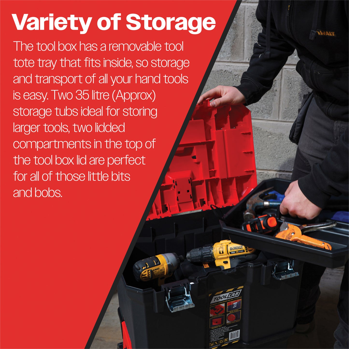 Tool Lab Mobile (Double-Decker) Tool Box