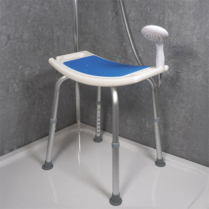 Aidapt Adjustable Non-Slip Shower Stool with Padded Seat
