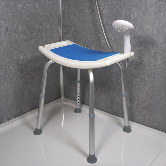 Aidapt Adjustable Non-Slip Shower Stool with Padded Seat