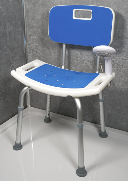 Shower Chair with Padded Seat and Backrest