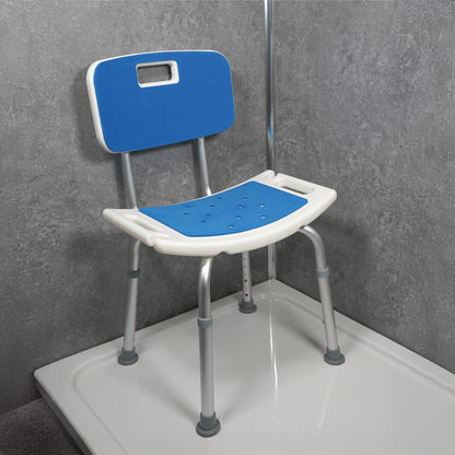 Shower Chair with Padded Seat and Backrest