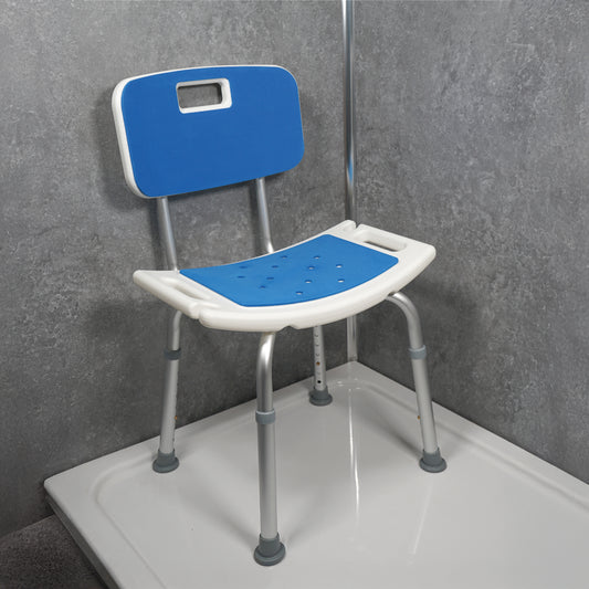 Shower Chair with Padded Seat and Backrest