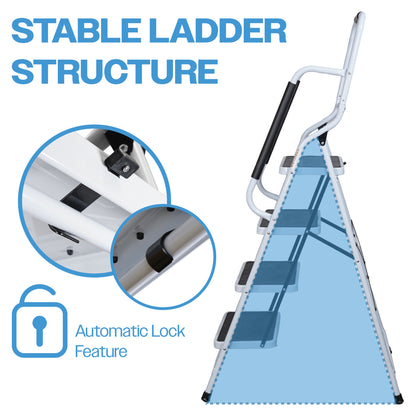 4 Step Ladder with Handrails