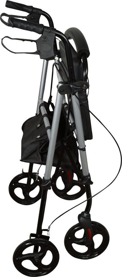 Lightweight & Durable 4-Wheel Rollator Walker (Silver)